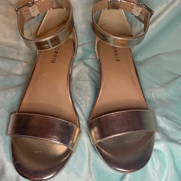 torrid Shoes - Rose gold wedge shoes